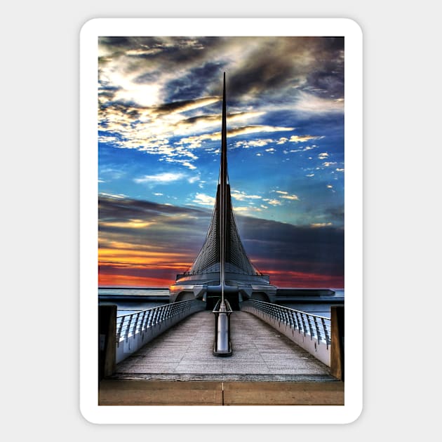 Milwaukee Art Museum Magnet by Rich McRae